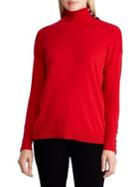 Lauren Ralph Lauren Contrast-tab Turtleneck Cotton-blend Sweater