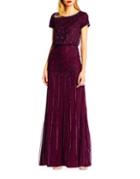 Adrianna Papell Glam Blouson Gown