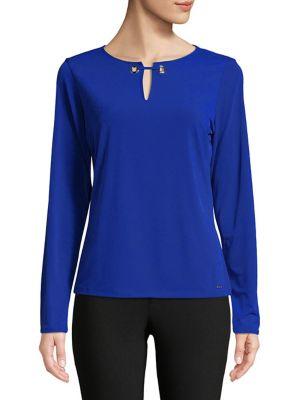 Calvin Klein Grommet Long-sleeve Top