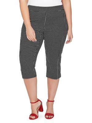 Addition Elle Michel Studio Plus Printed Capri Pants