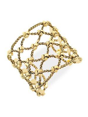 Etienne Aigner Golden Wheat Chain Cuff Bracelet