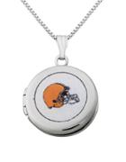 Dolan Bullock Nfl Cleveland Browns Sterling Silver Locket Necklace