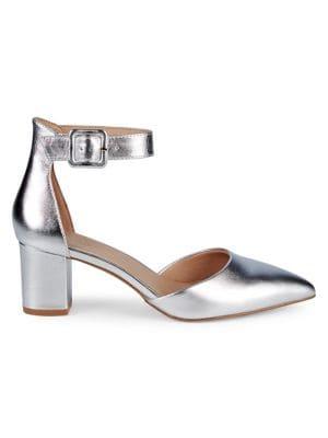 Kurt Geiger London Burlington Leather Buckle Pumps