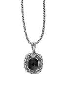Effy Eclipse Black Onyx And Sterling Silver Pendant Necklace
