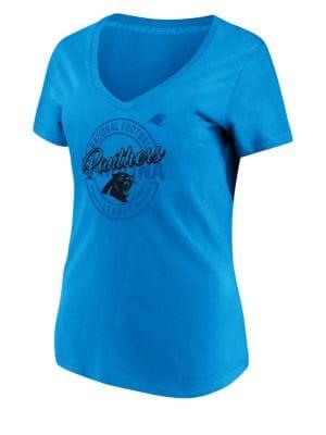 Majestic Carolina Panthers Nfl Break Free Cotton Jersey Tee