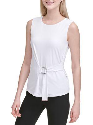 Calvin Klein Belted Sleeveless Top