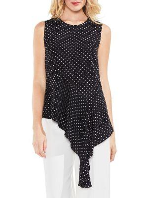Vince Camuto Poetic Dots Sleeveless Blouse
