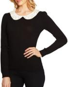 Cece Embellished Intarsia Cotton Sweater