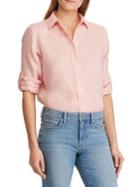 Lauren Ralph Lauren Straight-fit Linen Button-down Shirt