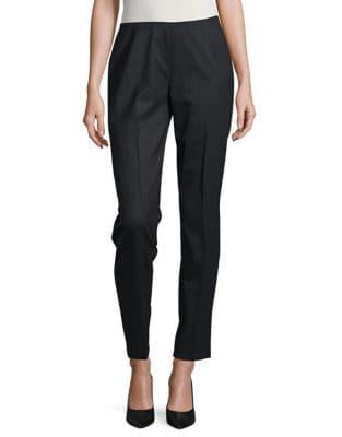Lafayette 148 New York Italian Stretch Wool Full Length Stanton Pant