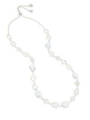 Kenneth Cole New York Power Of The Flower Mother-of-pearl And Crystal Station Necklace