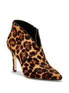 Jessica Simpson Layra Leopard-print Calf Hair Booties