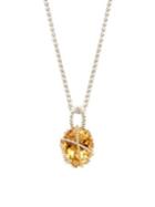 Effy 925 Sterling Silver, 18k Yellow Gold & Citrine Pendant Necklace