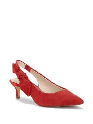Louise Et Cie Jasilen Bow Suede Slingback Pumps
