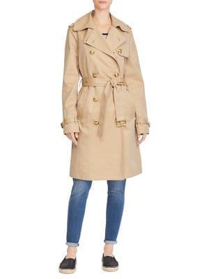 Lauren Ralph Lauren Twill Cotton Trench Coat