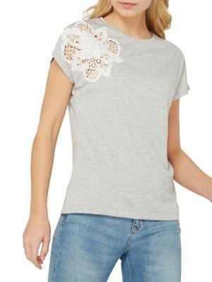 Dorothy Perkins Floral-embellished Tee
