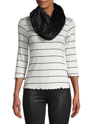 Madison 88 Faux Fur Twist Infinity Scarf
