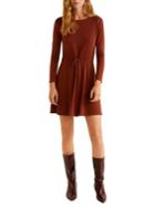 Mango Long-sleeve Drawstring Fit-&-flare Dress