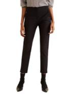 Mango Straight Cropped Suit Trousers