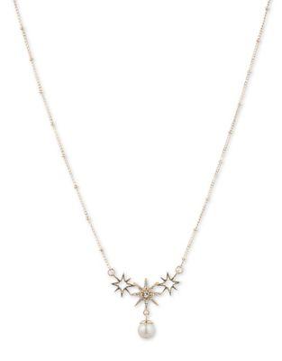 Jenny Packham 8mm Faux Pearl Fireworks Necklace