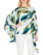 Vince Camuto Breezy Leaves Poncho