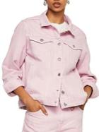 Mango Cazadora Malva Denim Jacket