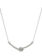 Lord & Taylor Diamond And 14k White Gold Knotted Necklace