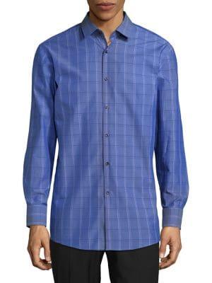 Hugo Mabel Long-sleeve Cotton Button-down Shirt