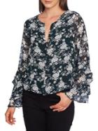 1.state Floral Ruffle Top