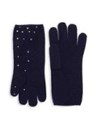 Portolano Embellished Knit Gloves