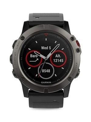 Garmin Fenix 5 Stainless Steel Silicone-strap Smart Watch