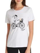 Karl Lagerfeld Paris Choupette On Bike Short-sleeve Tee