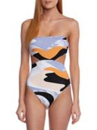 Bcbgeneration Savage Swirl Bandeau One-piece