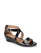 Sofft Innis Leather Slingback Wedge Sandals