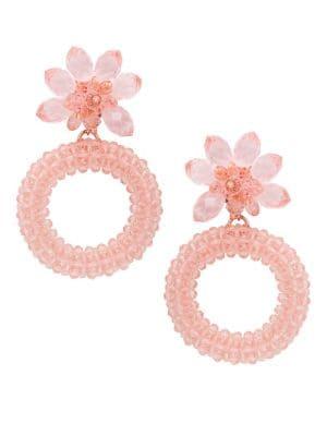 Kate Spade New York Beaded Hoop Drop Earrings