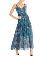 Rachel Rachel Roy Adrena Dusk Floral-print Maxi Chiffon Dress