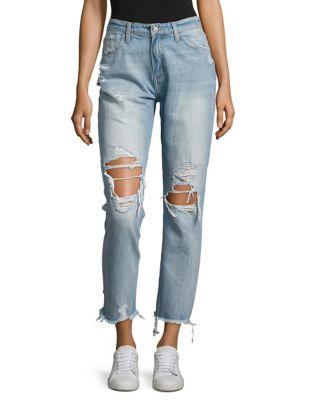 Flying Monkey Distressed Cotton Jeans