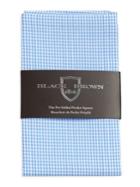 Black Brown Checked Pre-folded Pocket Square