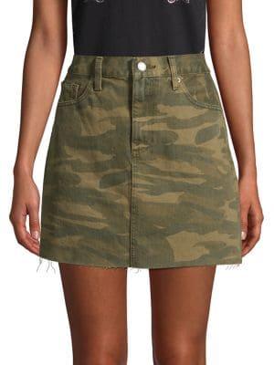 Lucky Brand Old Favorite Camo Denim Skirt