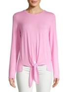 Imnyc Isaac Mizrahi Long-sleeve Self-tie Top
