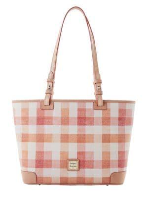 Dooney & Bourke Quadretto Check Checkered Cotton Tote