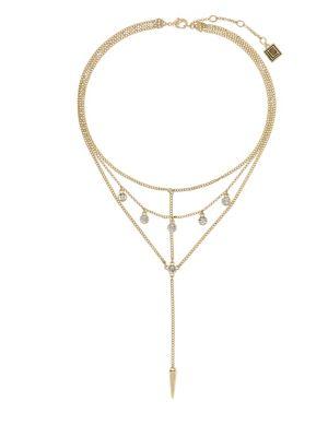 Laundry By Shelli Segal Crystal Layered Chain Necklace