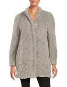 Kenneth Cole New York Faux Fur Button-front Coat