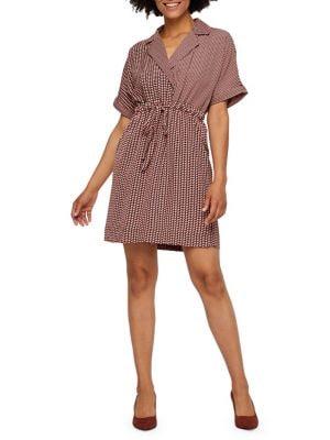 Vero Moda Printed Woven Drawstring Dress