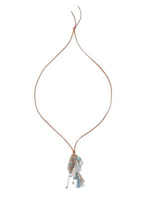 Chan Luu Moonstone, White Bone And Sterling Silver Necklace
