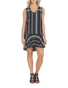 1 State Striped Relaxed Dress