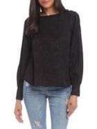 Karen Kane Jacquard Shirred Sleeve Top