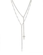 Lucky Brand Double Cross Necklace