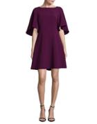 Belle Badgley Mischka Bell-sleeve Fit-and-flare Dress