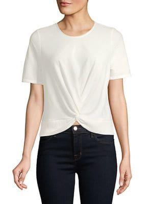 Miss Selfridge Crinkle Twist-front Top